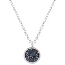 Ladies Karen Millen PVD Silver Plated Crystal Dot Necklace