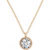 Ladies Karen Millen PVD Gold plated Crystal Dot Necklace
