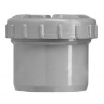 Martens Eindstop Met Schroefdeksel - Pvc - Grijs - Ø110mm