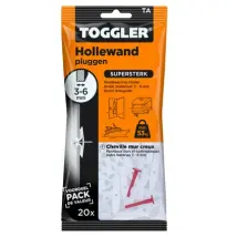 Toggler Hollewandplug Ta Kunststof - Diameter 8mm - 20 Stuks