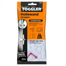 Toggler Hollewandplug Tc Kunststof - Diameter 8 Mm - 20 Stuks