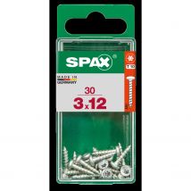 Spax Universele Schroef Staal Ronde Kop Torx T20 - 3x12mm - 30 Stuks