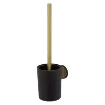 Tiger Wc-borstel Met Houder Tune - Rvs - Messing Geborsteld / Zwart Geborsteld