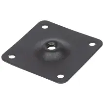 Duraline Meubelpoot Montageplaat 6x6cm Zwart