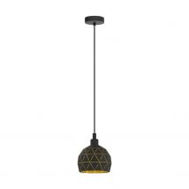 Eglo Hanglamp Roccaforte Zwart ⌀17cm E14