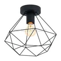Eglo Plafondlamp Tarbes Zwart ⌀32,5cm E27