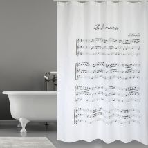 Msv Douchegordijn Vivaldi Grijs 180cm