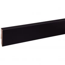 Cando Hoge Plint Blok - Zwart - 240cm - 18x80mm