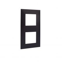 Legrand Vanela Next Dubbele Afdekplaat Horizontaal/verticaal Zwart 71mm