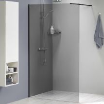 Sealskin Inloopdouche Mix&match 138x200cm - Mat Zwart Profiel - 8 Mm Rookglas