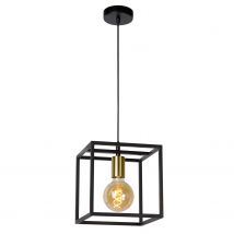 Lucide Hanglamp Ruben Zwart Goud E27