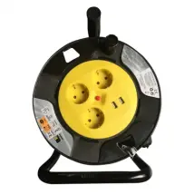 Sencys Schuko Haspel 2xusb 25m 3g1.0