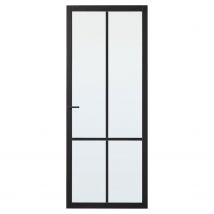 Cando Industrial Binnendeur Doncaster Blank Glas Stomp 93x201,5 Cm
