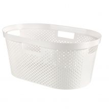 Curver Wasmand Infinity Dots Wit 40l - 100% Recycled