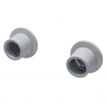 Decomode Gordijnroede Steunen Idd Strak Mat Wit 28mm - 2 Stuks