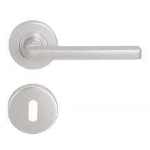 Deurklink Met Rozet Baseline In Zilver Aluminium