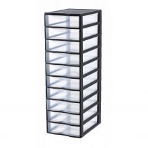 Sundis Opbergtoren 81,5x26x36,5cm Met 10 Laden