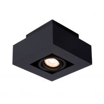 Lucide Opbouwspot Xirax - Zwart - 14cm - Gu10