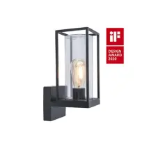 Lutec Wandlantaarn Flair Donkergrijs E27