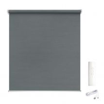 Madeco Gemotoriseerd Verduisterend Rolgordijn E-roll Grijs 100x250cm