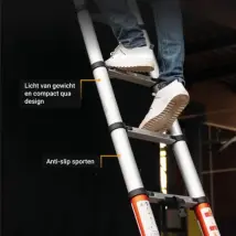Batavia Telescoopladder Giraffe Air - Lichtgewicht – Antislip – Max. Lengte 3,27m