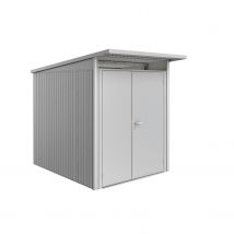 Biohort Tuinhuis Avantgarde A2 Met Dubbele Deur Zilver Metallic 180x260cm