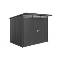 Biohort Tuinhuis Avantgarde A5 Met Enkele Deur Donkergrijs Metallic 220x260cm