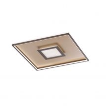 Fischer & Honsel Plafondlamp Bug Goud Vierkant 28w