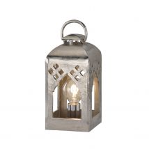 Fischer & Honsel Tafellamp Melis - Nikkel - E27 - 20x20x54cm