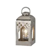 Fischer & Honsel Tafellamp Melis - Nikkel - E27 - 20x20x54cm