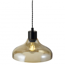 Nordlux hanglamp Alrun zwart amber E27