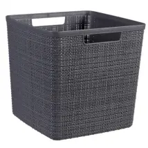 Curver Jute Mandje Cube Donkergrijs 17l