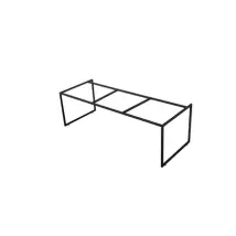 Aquazuro Metalen Frame Napoli - Zwart - Rvs - 120cm Breed