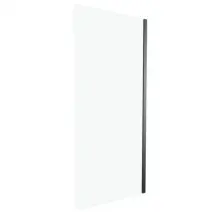 Aurlane - Zijwand Rolling 90 X 200cm - Zwart Profiel - 8 Mm Helder Glas