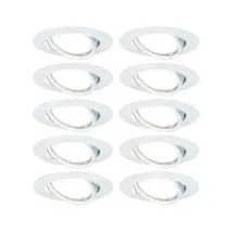 Paulmann Inbouwspot Led Base Kantelbaar Wit Gu10 10 Stuks