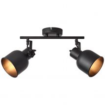 Brilliant Plafondspot Rolet Zwart 2xe14