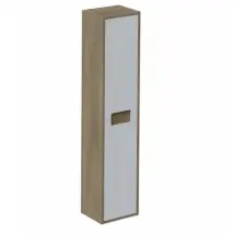 T-bath Kolomkast Hestia 140cm Wit/eiken Mat