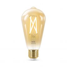 Wiz Ledfilamentlamp St64 Amber E27 7w