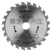 Wolfcraft Cirkelzaagblad Universeel Lila - 135mm - 24t - Hardmetaal