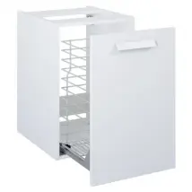 Elita Wastafelonderkast Ness 40cm - Hoogglans Wit Glanzend - Met 2 Lades - 40x62,5x37cm