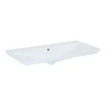 Elita Inbouw Wastafel Ness - Keramiek - Rechthoekig - Inclusief Kraan - Wit - 100cm