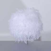 Corep Tafellamp Kokot Met Echte Witte Veren E14