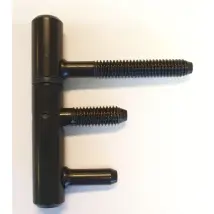 Inboorpaumelle - Zwart Metaal - 12x70 Mm - 2 Stuks