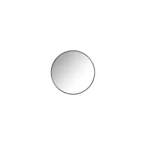 Aquazuro Klassieke Badkamerspiegel Napoli - Rond - Zwart - Ø50 Cm