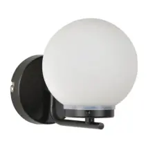 Corep Wandlamp Swann Zwart E14
