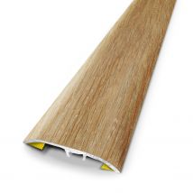 3m Universele Drempel Aluminium Geplateerd Vaal Eiken 37mm/83cm