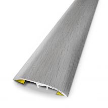 3m Universele Drempel Aluminium Geplateerd Gefineerd Grijze Eik 37mm/83cm