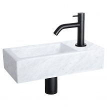 Differnz Fonteinset Mix&match Marmer Gebogen Mat Zwart