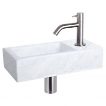 Differnz Fonteinset Mix&match Marmer Gebogen Mat Chroom
