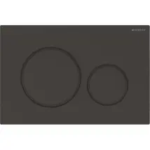 Geberit Bedieningspaneel Sigma 20 - Kunststof - Mat Zwart - Tweeknops - 17,5x4,6cm